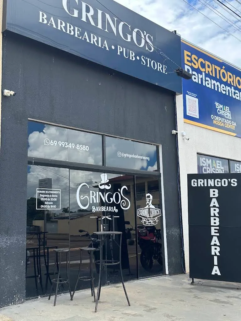 Fachada da Gringo’s, no endereço da barbearia